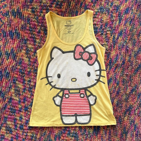 Sanrio Yellow Hello Kitty Tank Top - Picture 1 of 4
